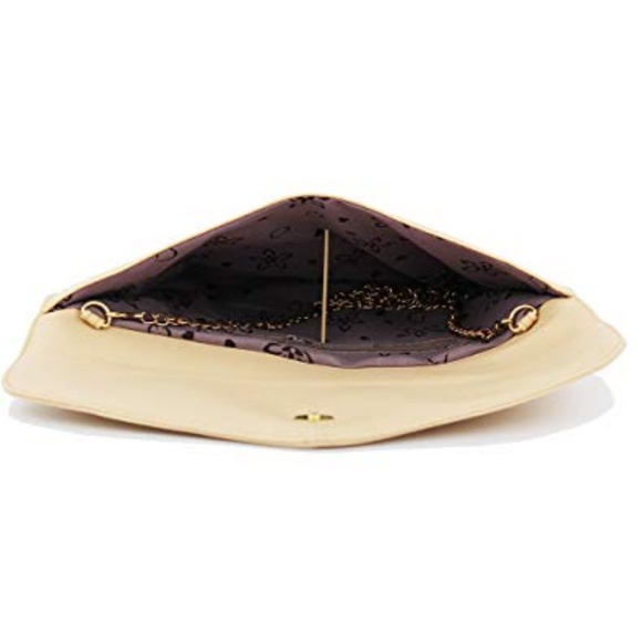 Light Brown Women’s Envelope Handbag Clutch Purse - Picture 4 of 5